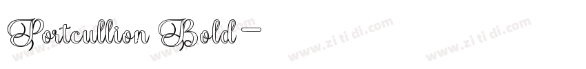 Portcullion Bold字体转换